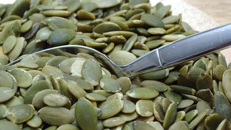 Prostatitis remedies are made from peeled and dried pumpkin seeds