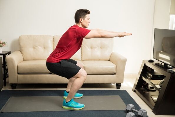 Exercises for the treatment of calcareous prostatitis