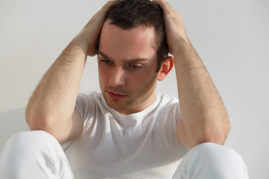 A man developed prostatitis, which causes inflammation of the prostate gland.
