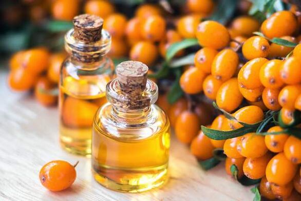 Sea buckthorn oil for compresses in the treatment of prostatitis